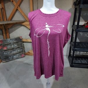 Dragonfly sleeveless t shirt